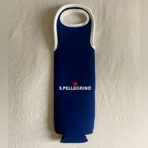 san pellegrino wine koozie + holder
